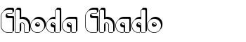 Choda Chado font