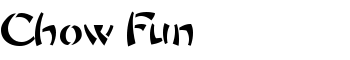 Chow Fun font