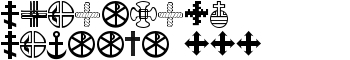 Christian Crosses III font