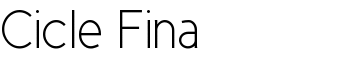 download Cicle Fina font