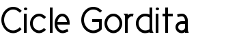 download Cicle Gordita font