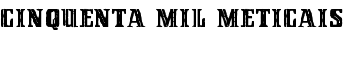 download Cinquenta Mil Meticais font