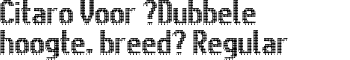download Citaro Voor [Dubbele hoogte, breed] Regular font