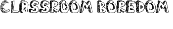 Classroom Boredom font