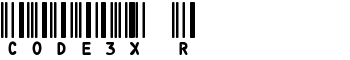 CODE3X R font