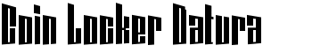 Coin Locker Datura font