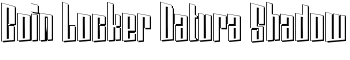 Coin Locker Datura Shadow font