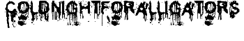 coldnightforalligators font