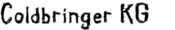 Coldbringer KG font