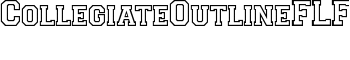 CollegiateOutlineFLF font