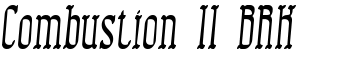 Combustion II BRK font