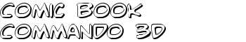 Comic Book Commando 3D font