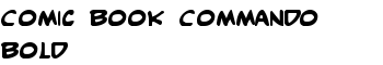 Comic Book Commando Bold font