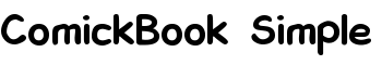 ComickBook Simple font