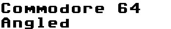 download Commodore 64 Angled font