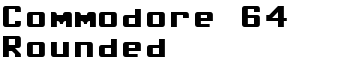 Commodore 64 Rounded font