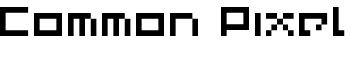 download Common Pixel font