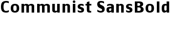 Communist SansBold font