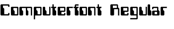 Computerfont Regular font