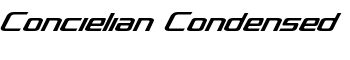 download Concielian Condensed font