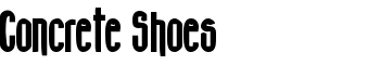 Concrete Shoes font