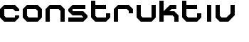 Construktiv font