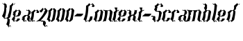 Year2000-Context-Scrambled font