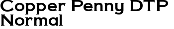 Copper Penny DTP Normal font