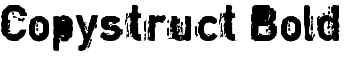 Copystruct Bold font