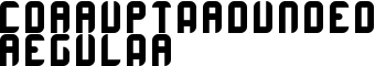 CorruptaRounded Regular font