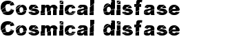 download Cosmical disfase Cosmical disfase font