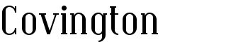 download Covington font