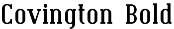 download Covington Bold font