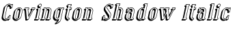 Covington Shadow Italic font