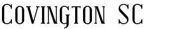 Covington SC font