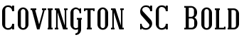 download Covington SC Bold font