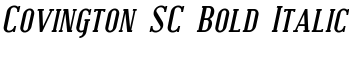 download Covington SC Bold Italic font
