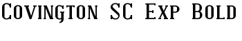 download Covington SC Exp Bold font