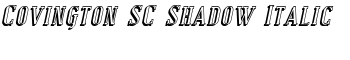 download Covington SC Shadow Italic font