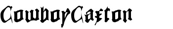 CowboyCaxton font