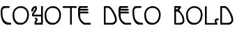 Coyote Deco Bold font
