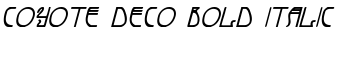 download Coyote Deco Bold Italic font