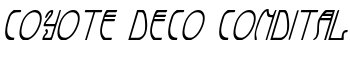 Coyote Deco CondItal font