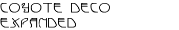 Coyote Deco Expanded font