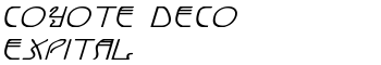 download Coyote Deco ExpItal font