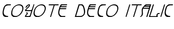 download Coyote Deco Italic font
