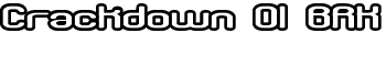 Crackdown O1 BRK font