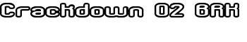 Crackdown O2 BRK font