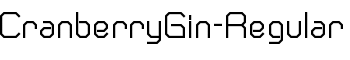 CranberryGin-Regular font