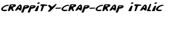 download Crappity-Crap-Crap Italic font
